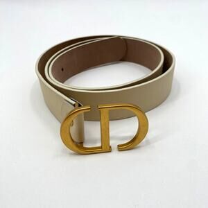 Dior reversible belt size 85 fuchsia and orange leather brand new w gold hardwar Dior | Accessories | Dior Reversible Belt Size 85 Fuchsia  main image 2